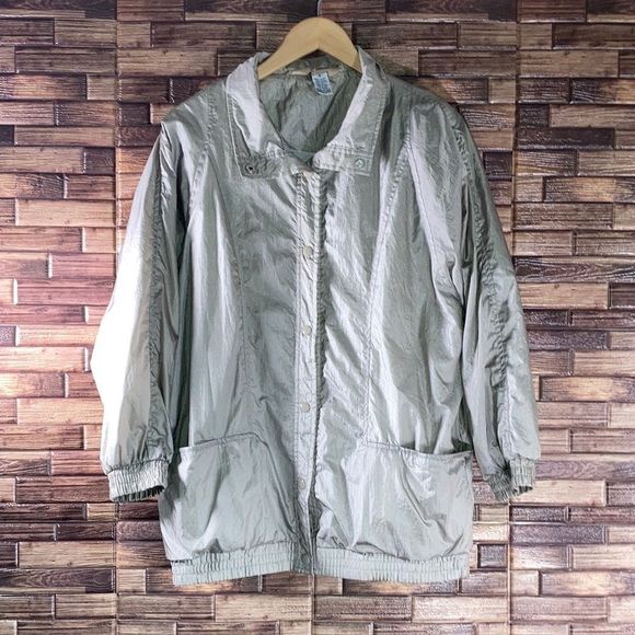Haband Jackets & Blazers - Womens Vintage Beige Medium Tudor Style Windbreaker by Haband